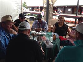 Lunchtime in the Trewlany tent